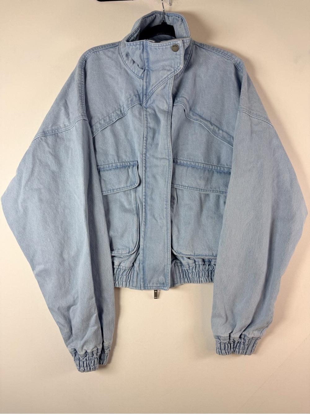 KBB by KAHLANA Women's 'The Denim Bomber Jacket' - Medium Wash - M or L - Picture 5 of 15